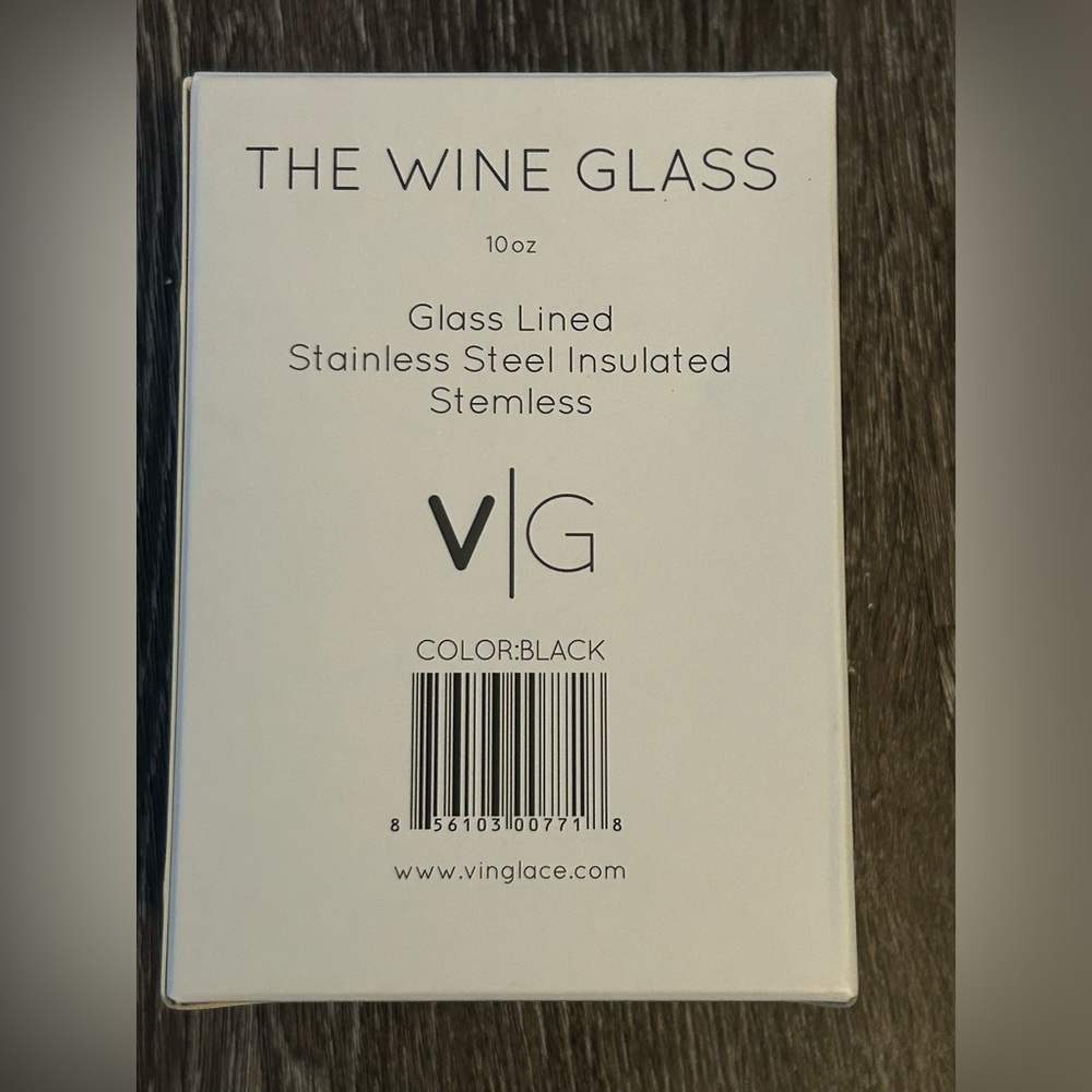 NIB Vinglace Wine Cups Black
